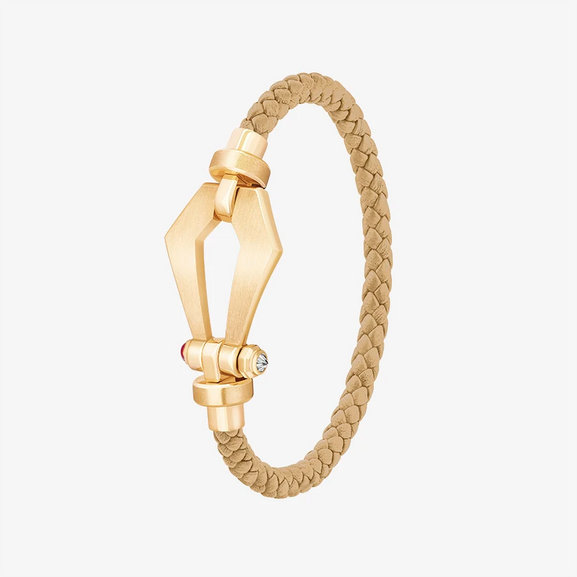 Alaghband Kite Bracelet for Men with Ruby Pin, Medium