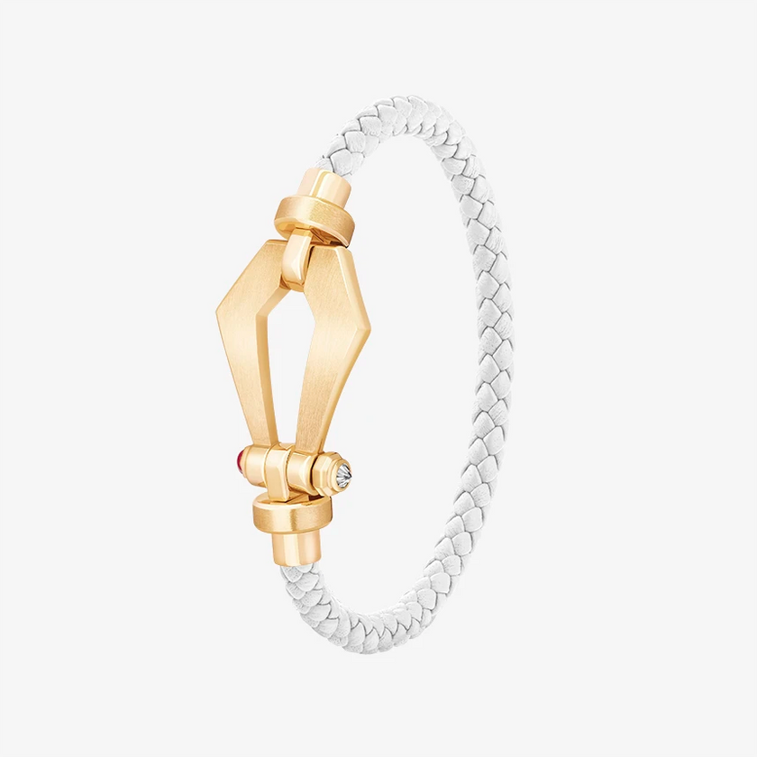 Alaghband Kite Bracelet for Men with Ruby Pin, Medium