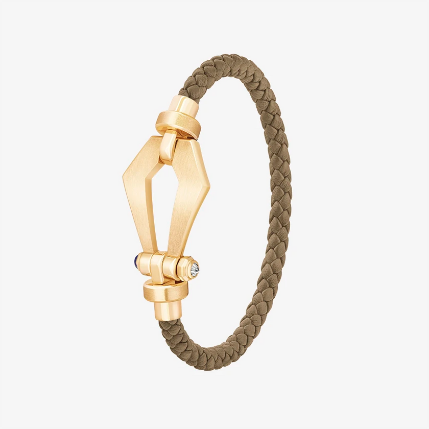 Alaghband Kite Bracelet for Men with Blue Sapphire Pin, Medium