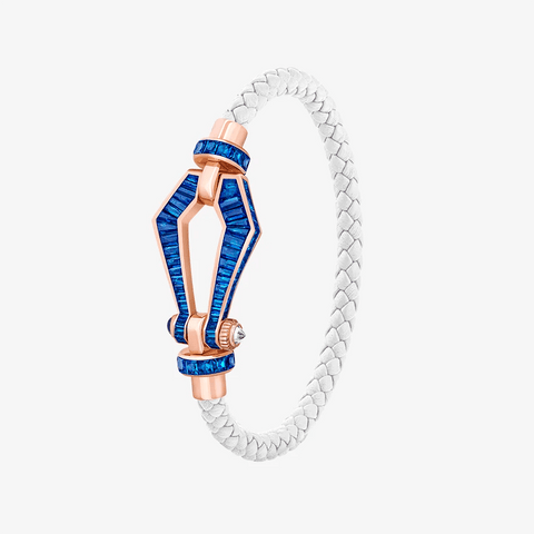 Alaghband Kite Bracelet for Men with Blue Sapphires, Medium - Alaghband Jewelry
