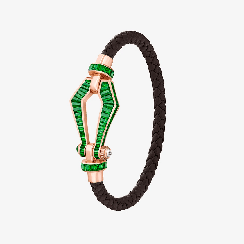 Alaghband Kite Bracelet for Men with Garnets, Medium - Alaghband Jewelry