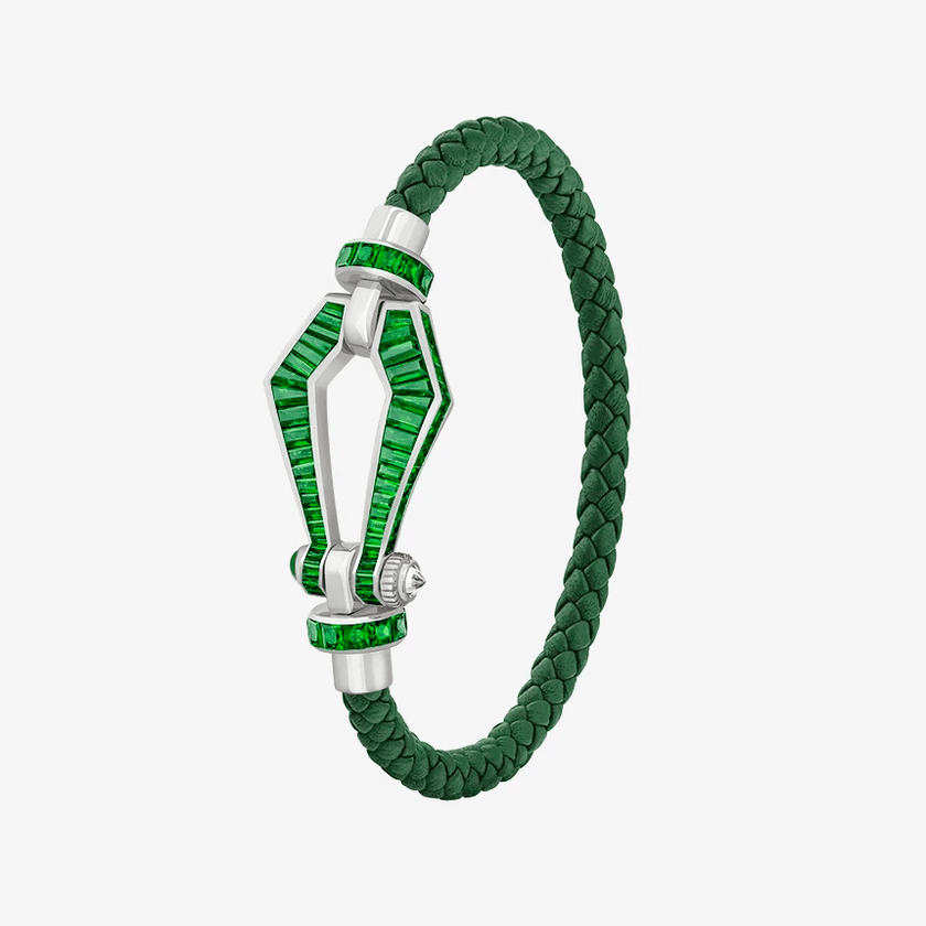 Alaghband Kite Bracelet for Men with Garnets, Medium - Alaghband Jewelry