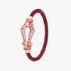 Alaghband Kite XO Bracelet with Pink Sapphires, Medium