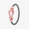 Alaghband Kite XO Bracelet with Pink Sapphires, Medium