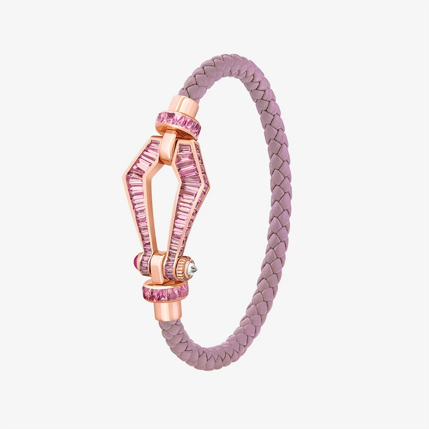 Alaghband Kite XO Bracelet with Pink Sapphires, Medium