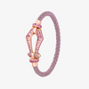 Alaghband Kite XO Bracelet with Pink Sapphires, Medium