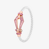 Alaghband Kite XO Bracelet with Pink Sapphires, Medium