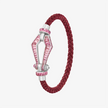 Alaghband Kite XO Bracelet with Pink Sapphires, Medium