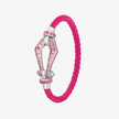 Alaghband Kite XO Bracelet with Pink Sapphires, Medium