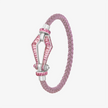 Alaghband Kite XO Bracelet with Pink Sapphires, Medium