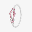 Alaghband Kite XO Bracelet with Pink Sapphires, Medium