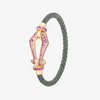 Alaghband Kite XO Bracelet with Pink Sapphires, Medium