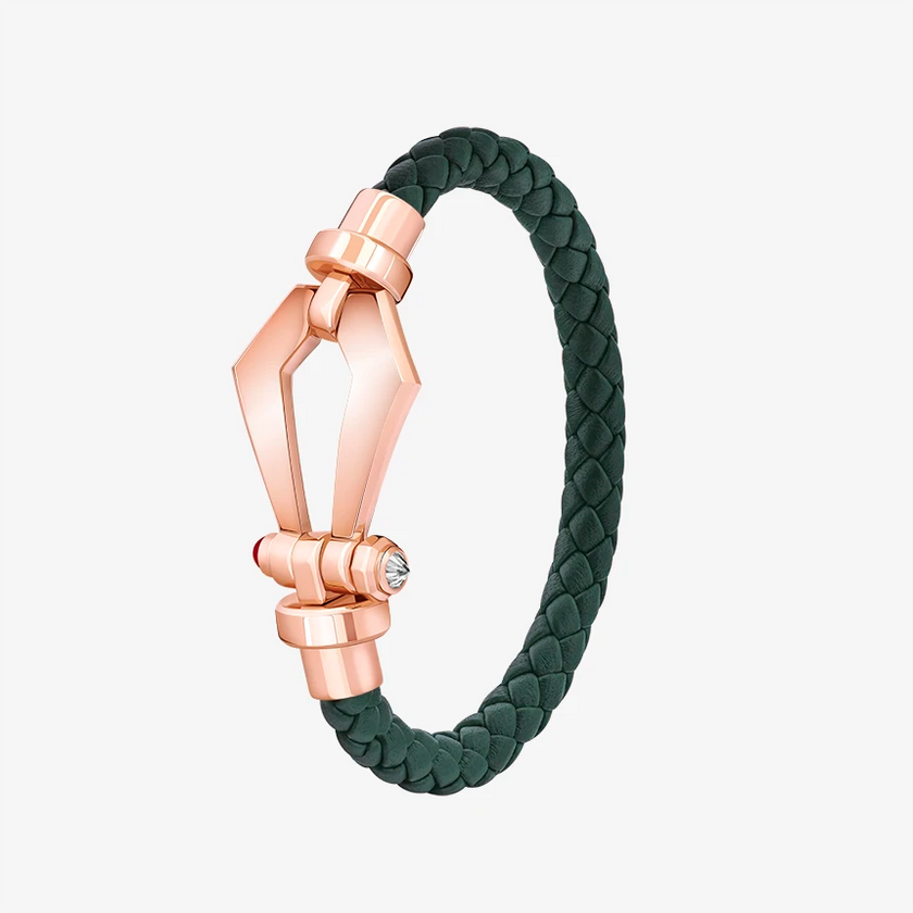 Alaghband Kite Bracelet for Men with Ruby Pin, Large