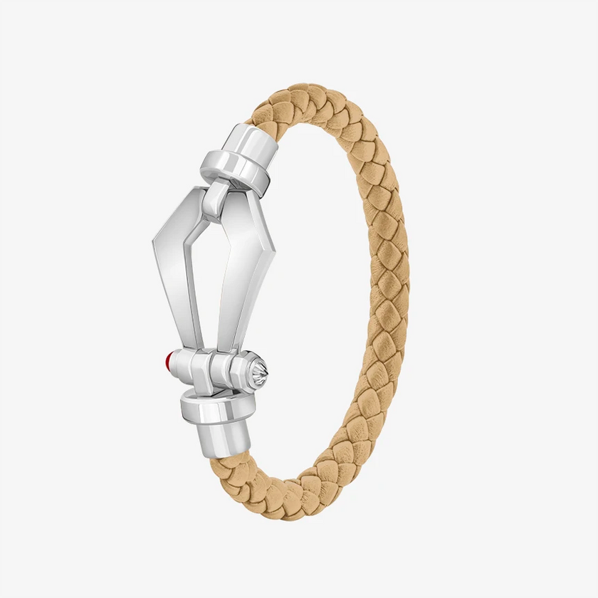 Alaghband Kite Bracelet for Men with Ruby Pin, Large