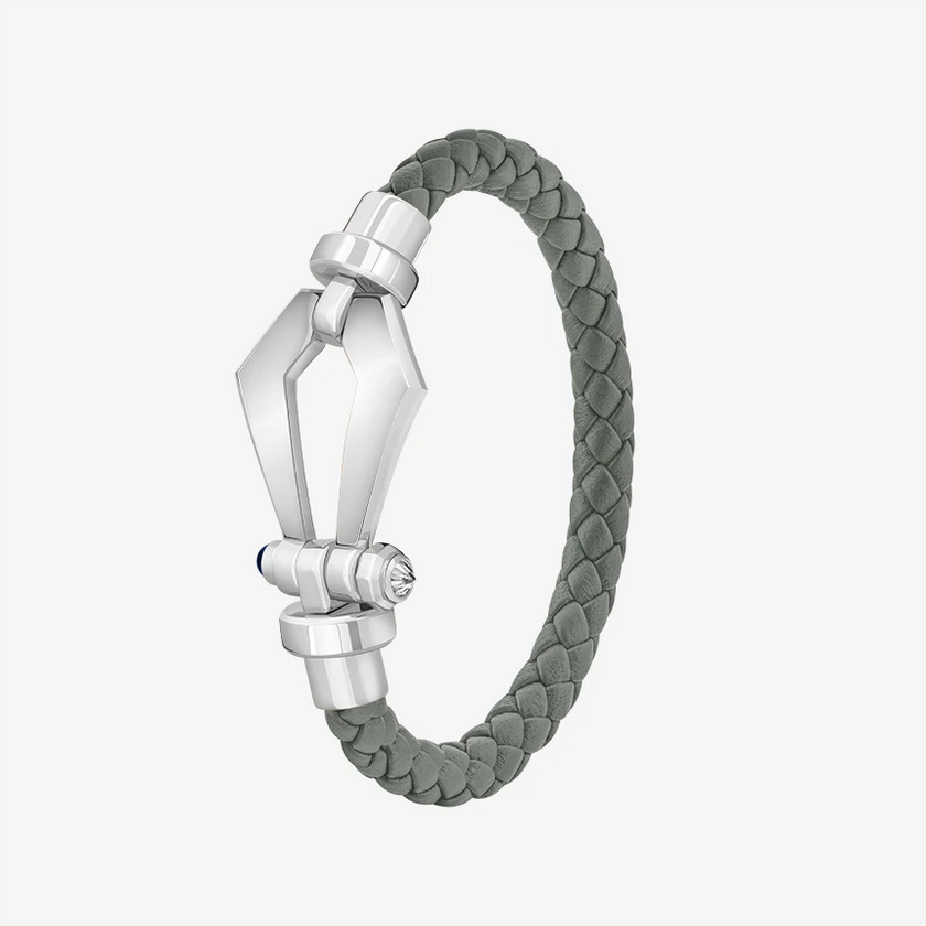 Alaghband Kite Bracelet for Men with Blue Sapphire Pin, Large