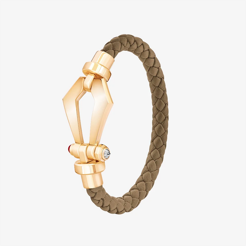 Alaghband Kite Bracelet for Men with Ruby Pin, Large