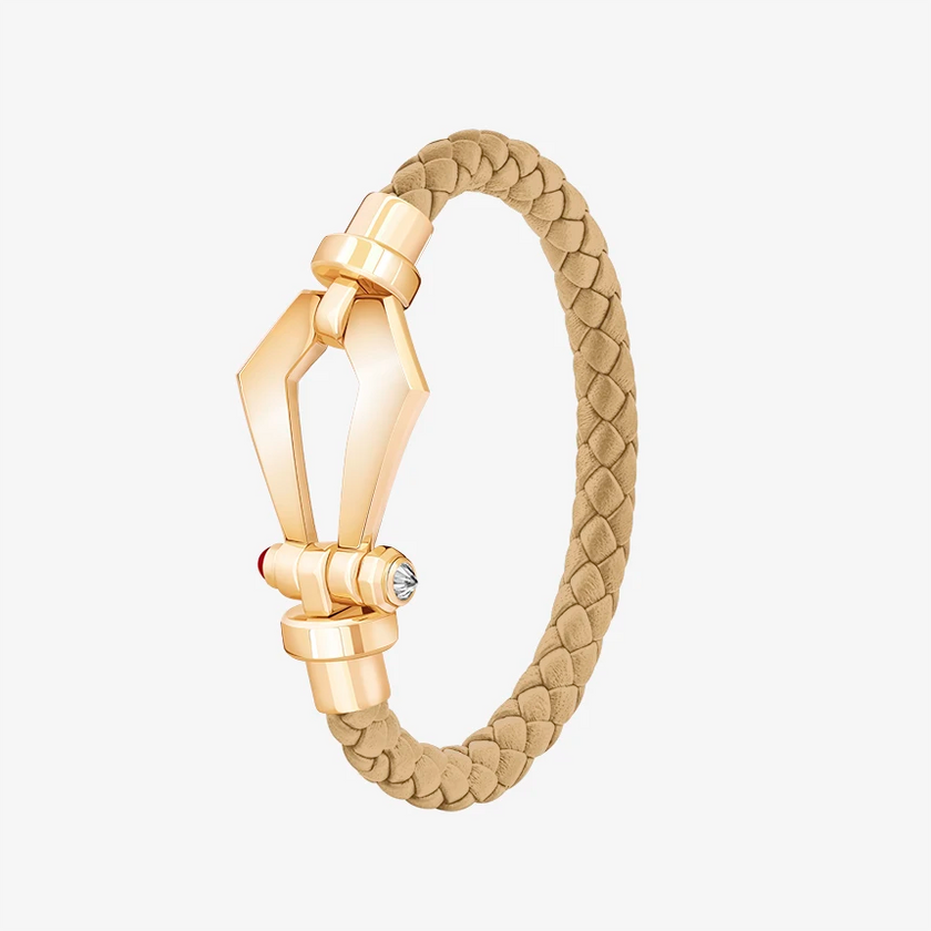 Alaghband Kite Bracelet for Men with Ruby Pin, Large