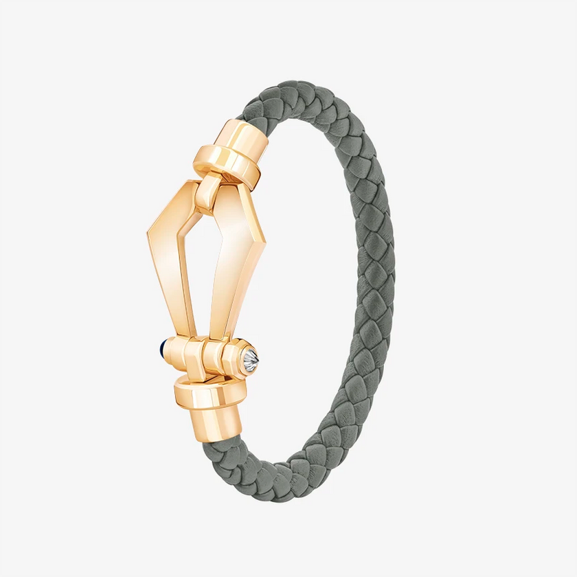 Alaghband Kite Bracelet for Men with Blue Sapphire Pin, Large