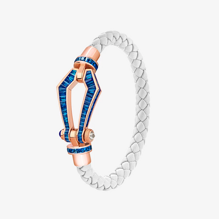 Alaghband Kite Bracelet for Men with Blue Sapphires, Large