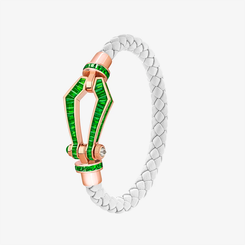 Alaghband Kite Bracelet for Men with Garnets, Large