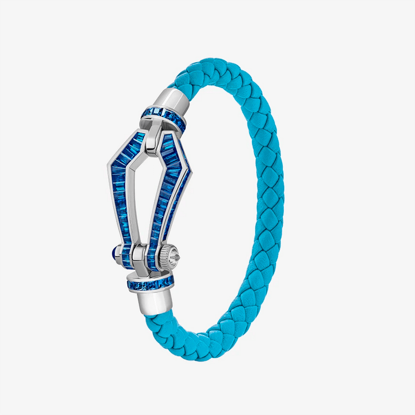 Alaghband Kite Bracelet with Blue Sapphires, Large - Alaghband Jewelry