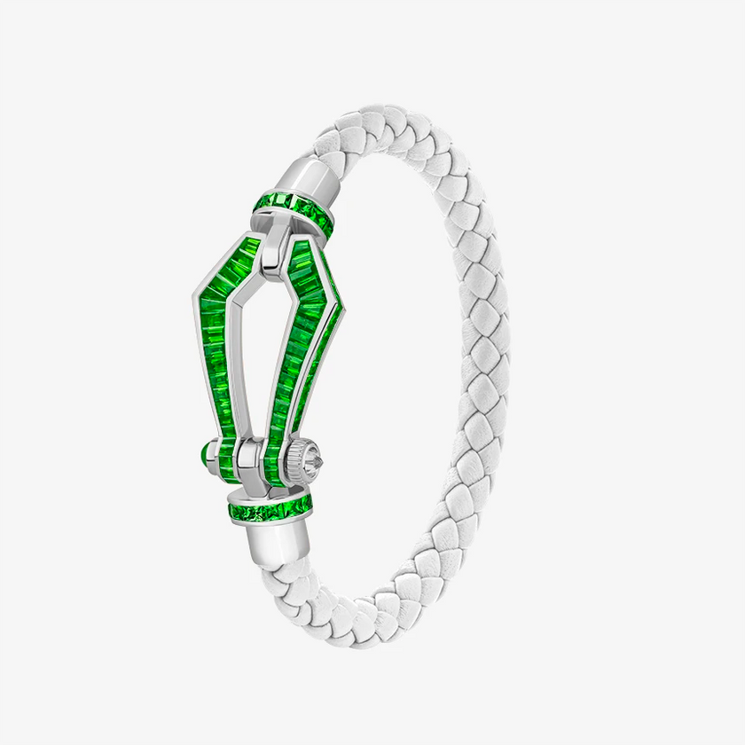 Alaghband Kite Bracelet for Men with Garnets, Large