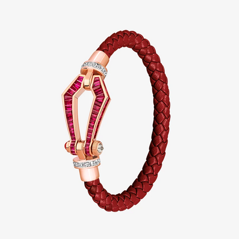 Alaghband Kite Bracelet with Rubies and Diamonds, Large