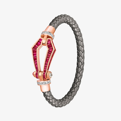 Alaghband Kite Bracelet with Rubies and Diamonds, Large