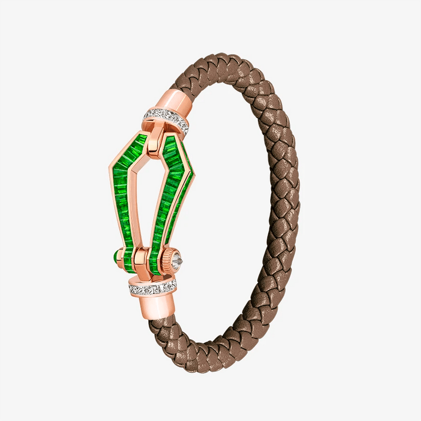 Alaghband Kite Bracelet for Men with Garnets and Diamonds, Large - Alaghband Jewelry