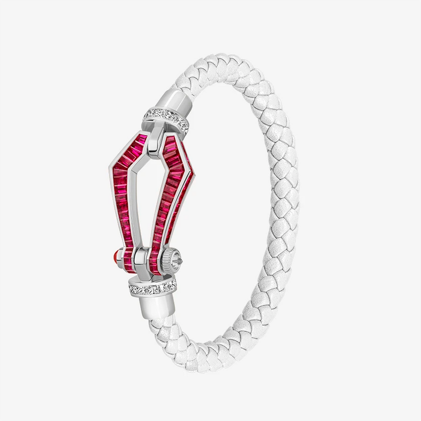 Alaghband Kite Bracelet with Rubies and Diamonds, Large