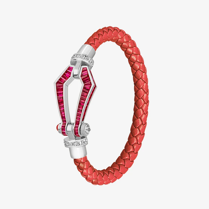 Alaghband Kite Bracelet with Rubies and Diamonds, Large