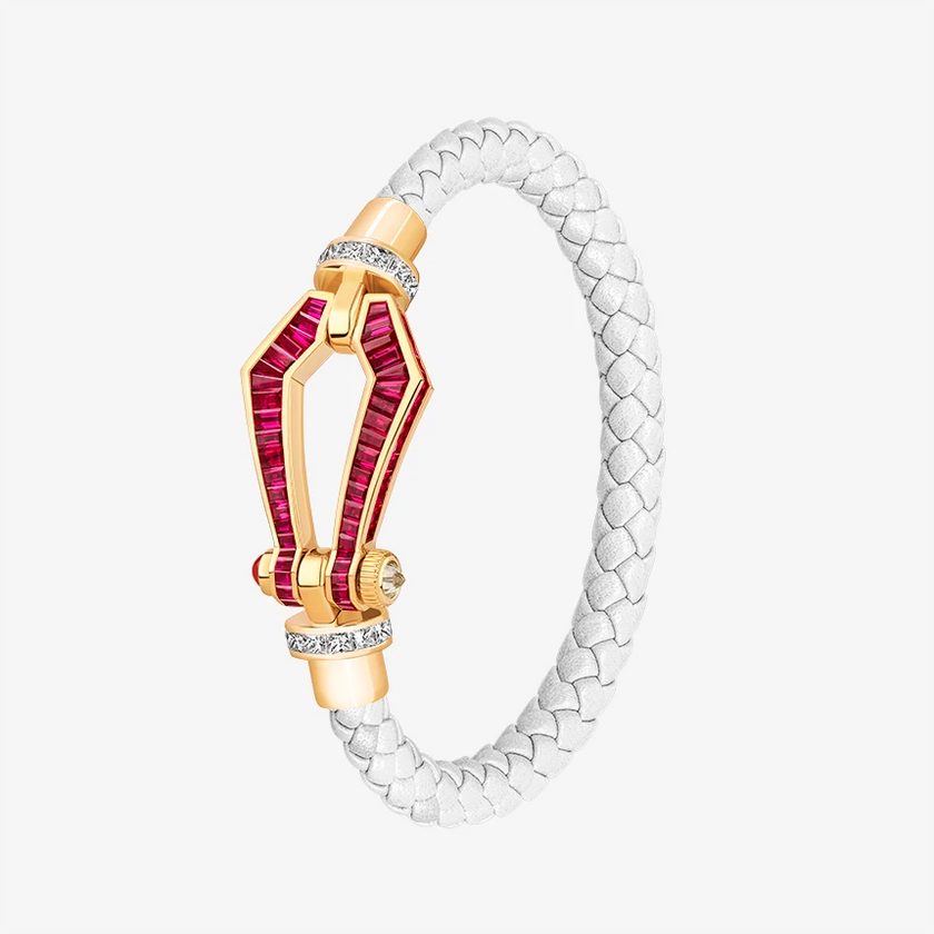 Alaghband Kite Bracelet with Rubies and Diamonds, Large