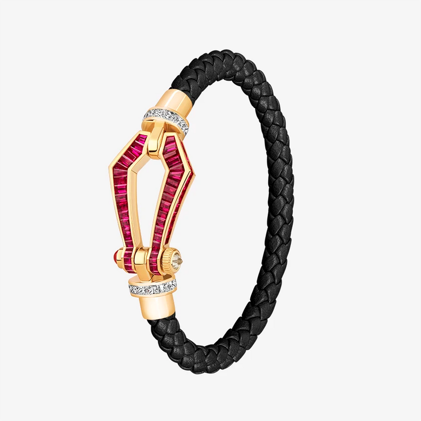 Alaghband Kite Bracelet with Rubies and Diamonds, Large