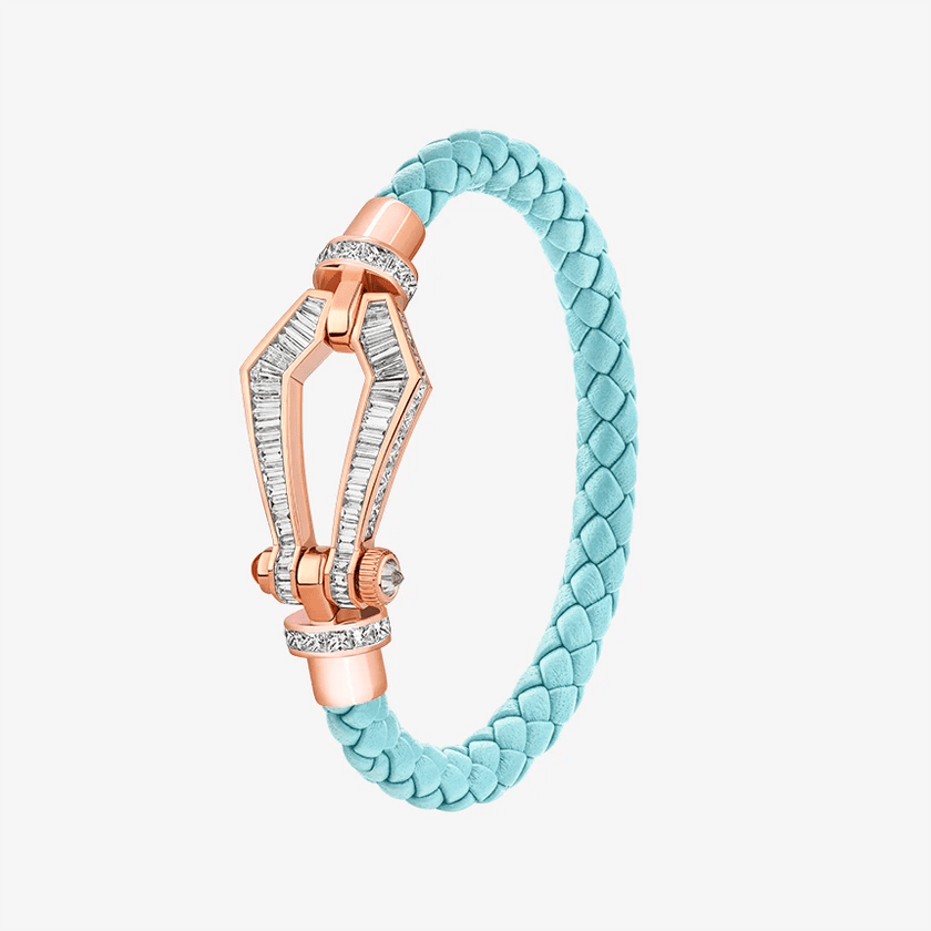 Alaghband Kite Bracelet with Baguette Cut Diamonds and Ruby Pin, Large - Alaghband Jewelry