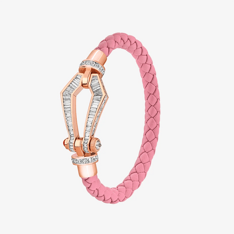 Alaghband Kite Bracelet with Baguette Cut Diamonds and Ruby Pin, Large - Alaghband Jewelry