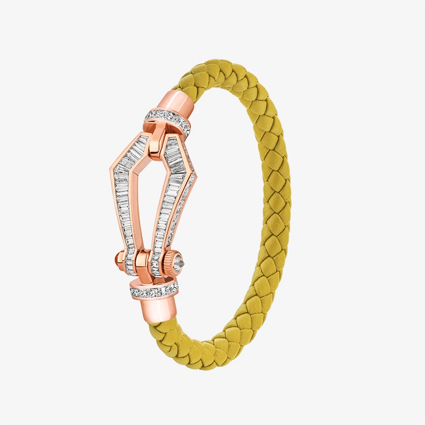 Alaghband Kite Bracelet with Baguette Cut Diamonds and Ruby Pin, Large - Alaghband Jewelry