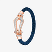 Alaghband Kite Bracelet for Men with Baguette Cut Diamonds and Blue Sapphire Pin, Large - Alaghband Jewelry