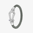 Alaghband Kite Bracelet for Men with Baguette Cut Diamonds and Blue Sapphire Pin, Large - Alaghband Jewelry