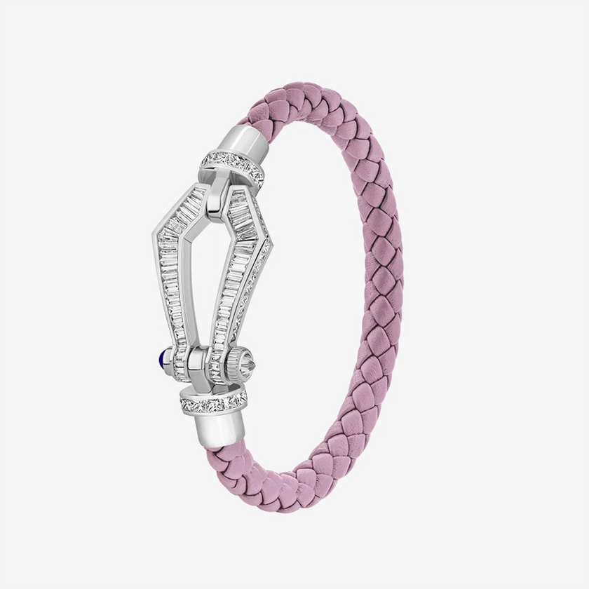 Alaghband Kite Bracelet with Baguette Cut Diamonds and Blue Sapphire Pin, Large - Alaghband Jewelry