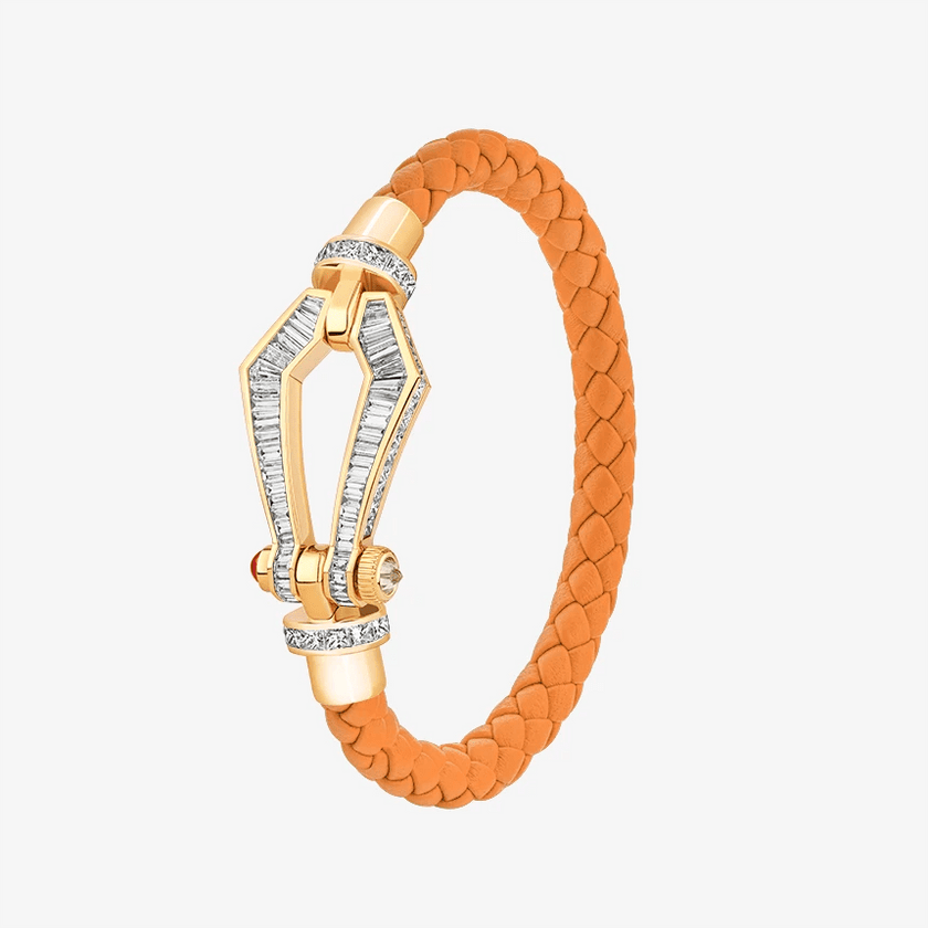 Alaghband Kite Bracelet with Baguette Cut Diamonds and Ruby Pin, Large - Alaghband Jewelry