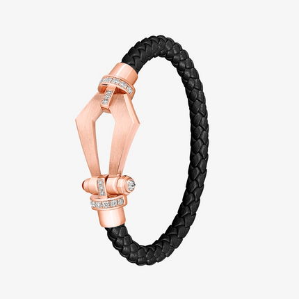 Alaghband Kite Bracelet for Men with Diamond Bezels and Ruby Pin, Large - Alaghband Jewelry