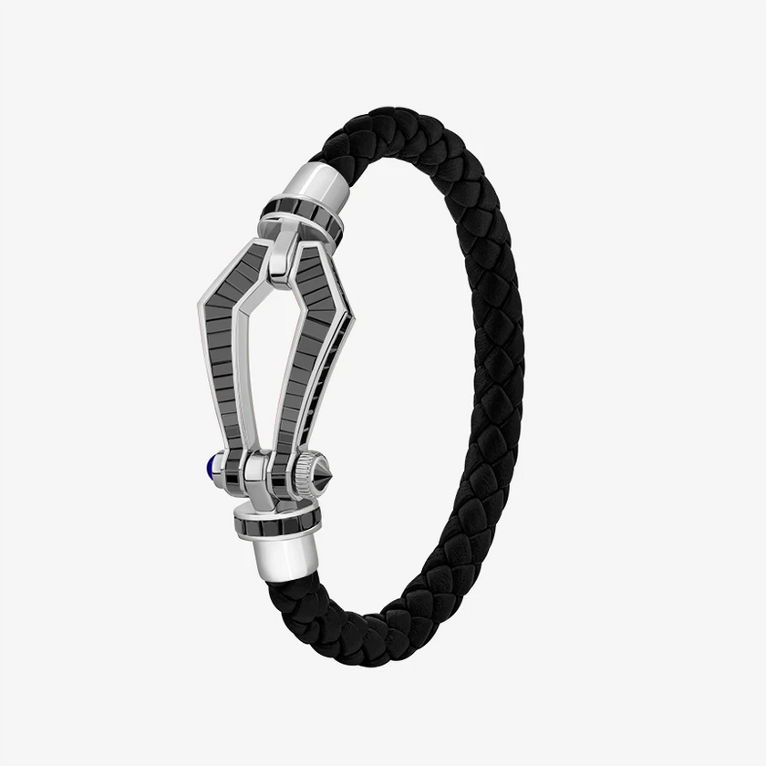Alaghband Kite Nocturnal Bracelet for Men with Black Diamonds, Large