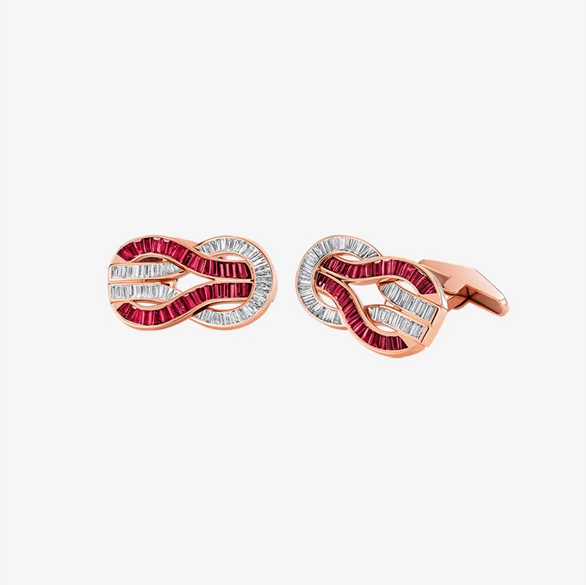 Alaghband Navy Cufflinks with Rubies & Diamonds - Alaghband Jewelry