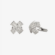 Alaghband Cross Cufflinks with Diamonds