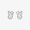 Alaghband Butterfly Stud Earrings with Mother of Pearl