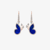 Alaghband Butterfly Drop Earrings with Lapis Lazuli