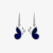 Alaghband Butterfly Drop Earrings with Lapis Lazuli