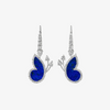 Alaghband Butterfly Drop Earrings with Lapis Lazuli