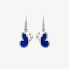 Alaghband Butterfly Drop Earrings with Lapis Lazuli