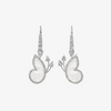 Alaghband Butterfly Drop Earrings with Mother of Pearl